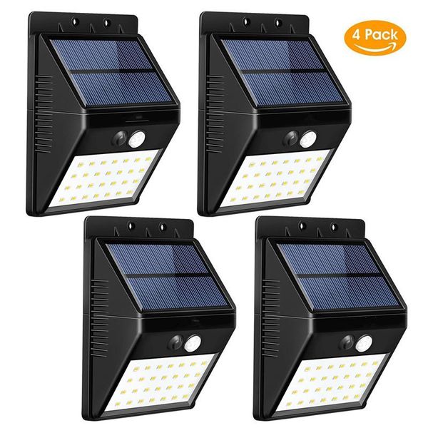 

wall lamp solar lights outdoor super bright 28 led waterproof motion sensor security light detachable design for garden