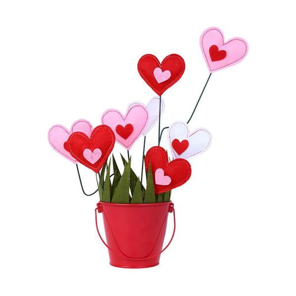 

simulation love heart shape flower decor for valentine decorative flowers & wreaths