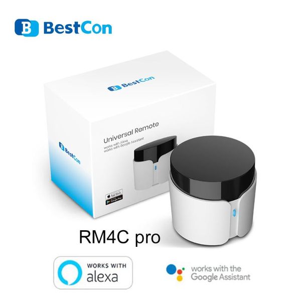 

smart home control 2021 est broadlink con rm4c pro ir rf wifi universal remote automation works with alexa and google