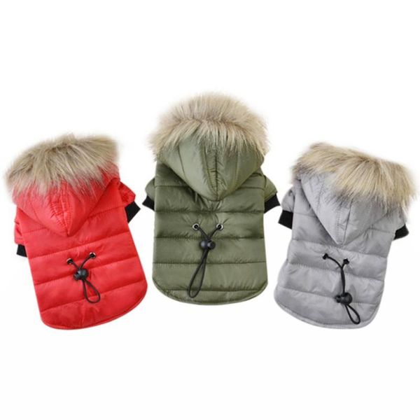 

dog apparel winter warm pet coat jacket chihuahua soft fur hood cothing puppy yorkshire outfit