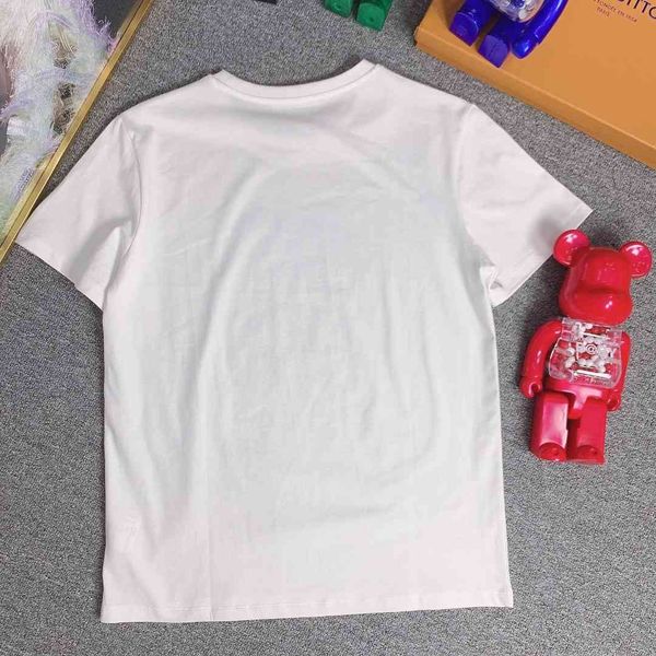 

summer brand t-shirt all-match men and women with the same style, White