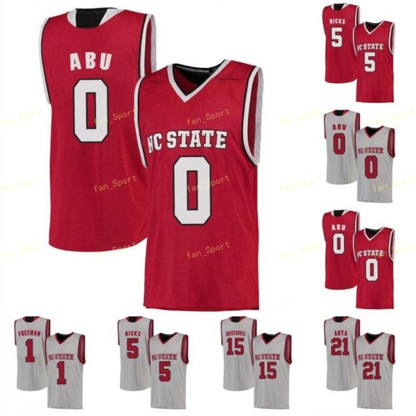 

ncaa college nc state wolfpack basketball jersey 13 c.j. bryce 15 manny bates 2 blake harris chase graham 21 dixon custom stitched, Black