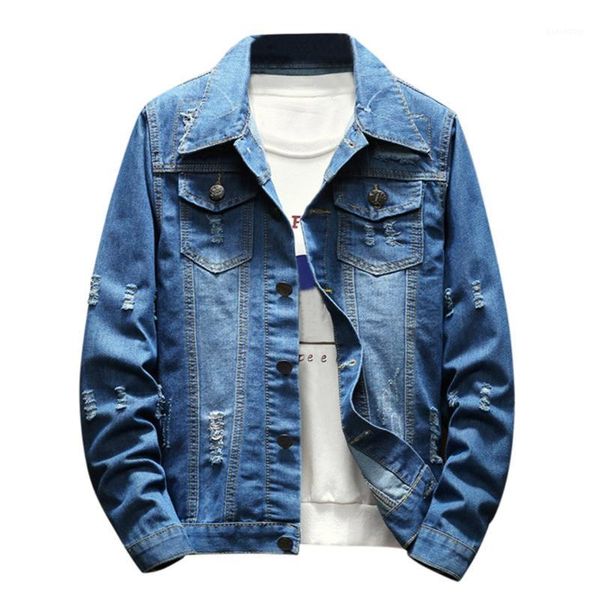 

men's jackets casual england style autumn and winter solid color hole jacket long sleeve sweatshirt coat 9.21, Black;brown