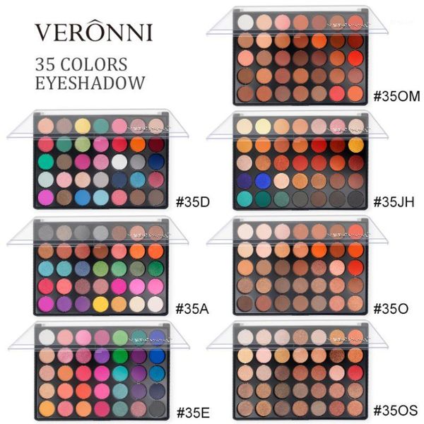 

35 color high gloss pearlescent eyeshadow palette matte beauty makeup tool cosmetics tslm11