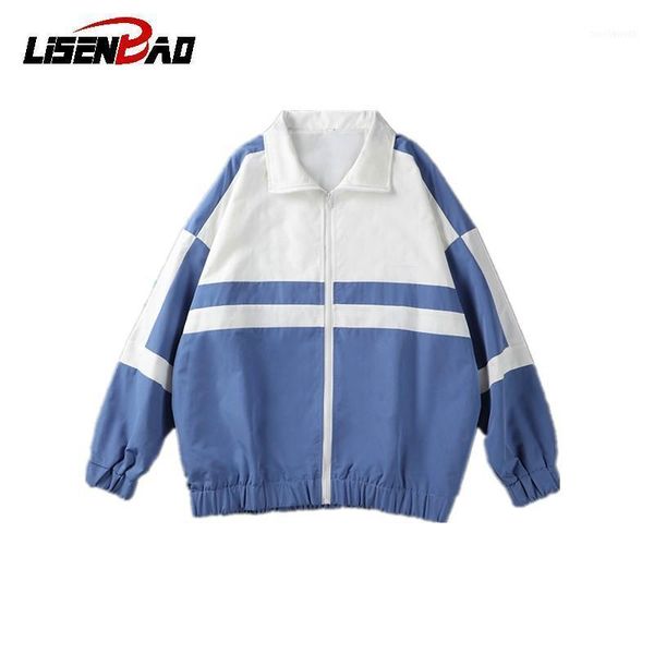 

men's jackets 2021 spring autumn men casual slim patchwork windbreaker jacket male outwear zipper thin coat brand clothing bomber coat1, Black;brown