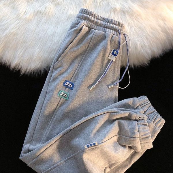 

women's pants & capris vintage harajuku hip hop hit color patchwork wide leg japanese preppy style oversze high streetwear sweatpants t, Black;white