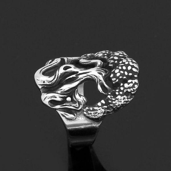 

new nordic mythological vikings guard the world tree life ring, Silver