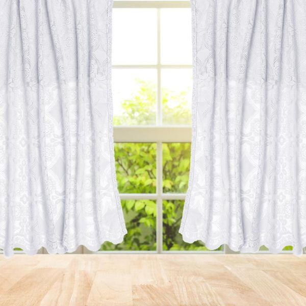 

curtain & drapes 1pc lace short hanging window for home kitchen
