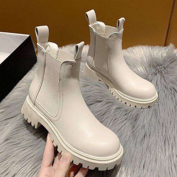 

spring 2021 ladies elegant white ankle boots female high heel platform shoes black gothic leather punk