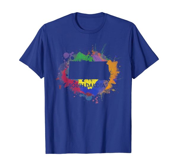 

South-Dakota-In-Vintage-Colorful-Painting T-shirt, Mainly pictures