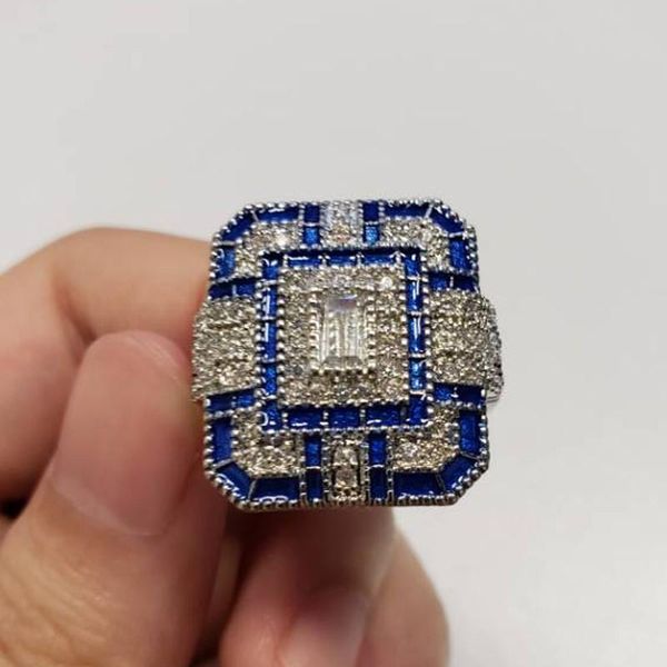 

cluster rings fashion women's wedding jewelry gifts charm geometric square blue enamel ring inlaid zircon luxury court engagement bague, Golden;silver