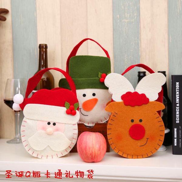 

christmas decorations creative gift bag candy non woven apple decoration