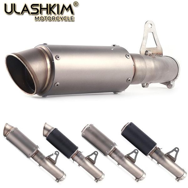 

motorcycle exhaust system sc carbon fiber muffler escape middle link pipe full slip on for s1000rr s1000 rr 2010-2014