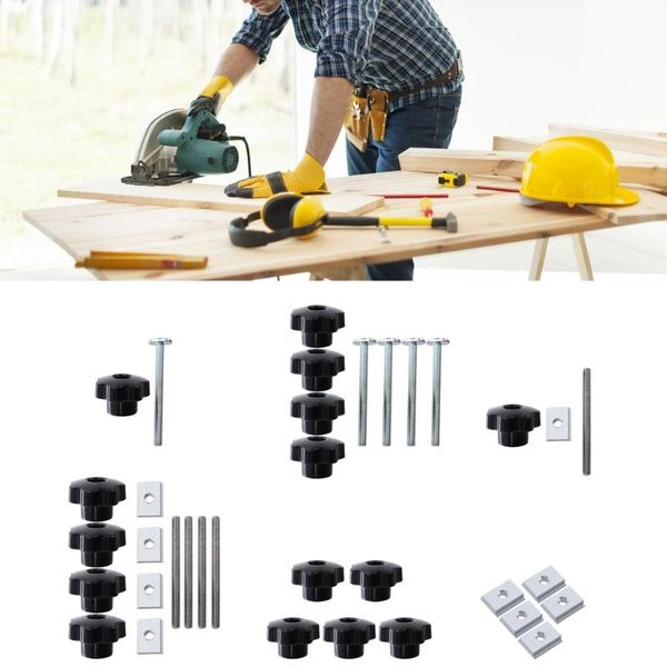 

professional hand tool sets handle t-slot slider miter t-track jig screw fixture table saw router chute rail 964e