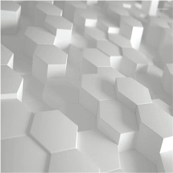 

po wall murals wallpaper simple 3d stereo geometric wallpapers tv background wall11