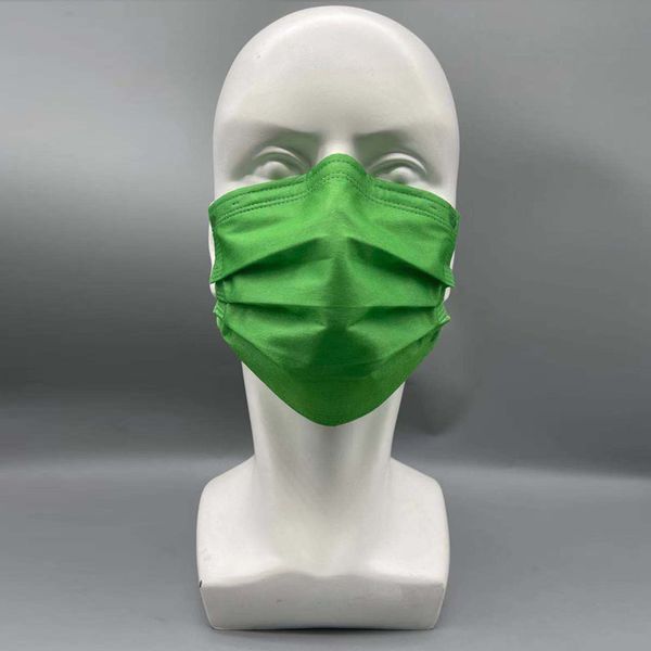 

disposable female three-layer spunlaced non-woven green cold mask bag 10 pieces