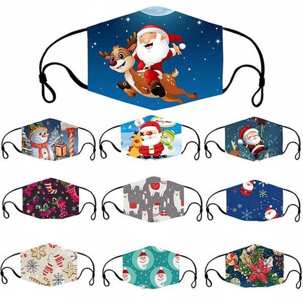 

in can filter put pm2.5 santa snowman printing dust-proof wash mask