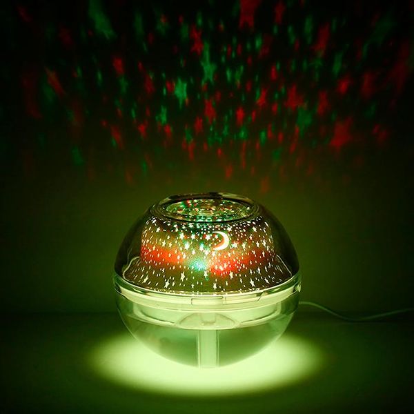 

essential oils diffusers 500ml large capacity air atomization anti-dry crystal projection lamp humidifier