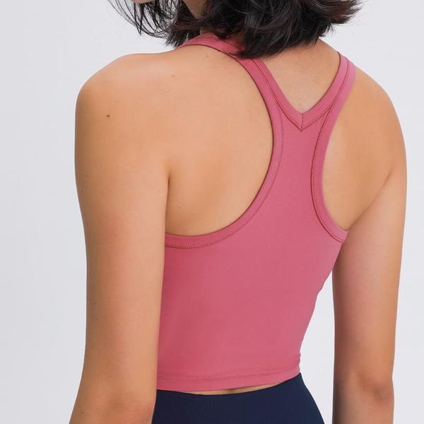

sweat padded plain sport yoga fitness crop bras women racerback butter soft workout athletic gym vest outfit