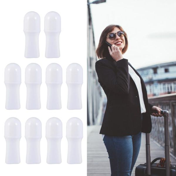 

storage bottles & jars 10pcs 50ml lotion roll-on essential oil roller