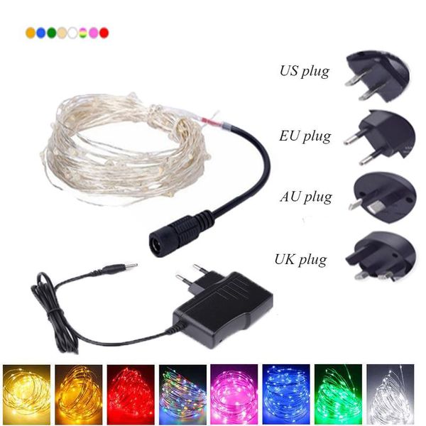 

strings leddc12v 5m/10moutdoor waterproof copper wire string christmas fairy tale lights wedding decoration holiday for room lamp