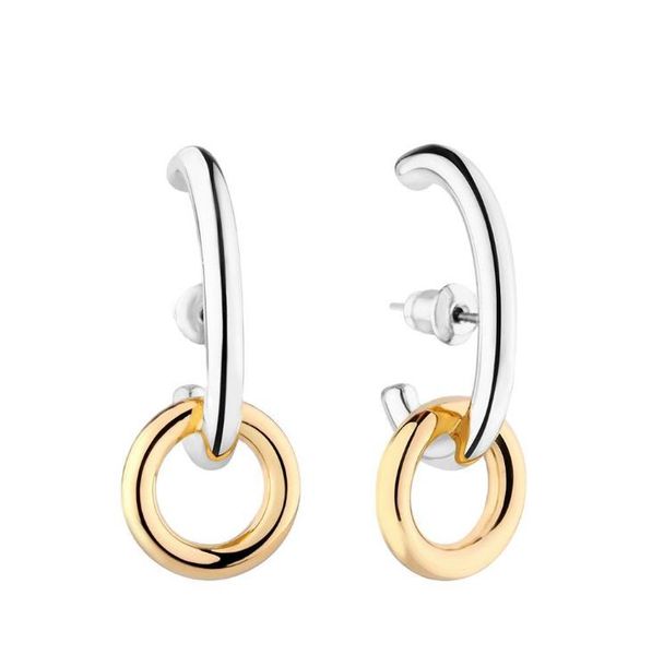 

simple geometric circle stud earrings fashion jewelry gold color anti allergy earings for women ear jewelry brinc christmas gift, Golden