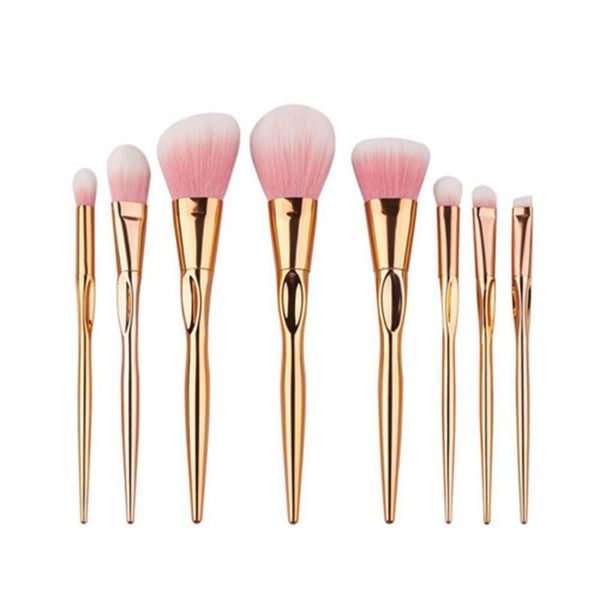 

eyelash curler 4/8pcs nylon makeup brushes set for foundation powder blush eyeshadow concealer lip eye professional make up brush cosmetics