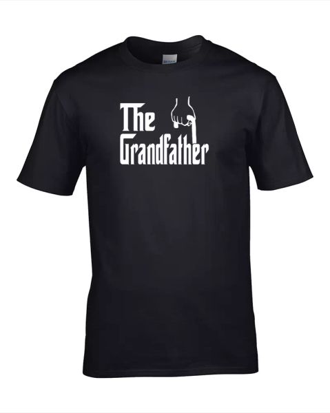 

grandfather- classic mafia gangster movie grandad men's t-shirt, White;black