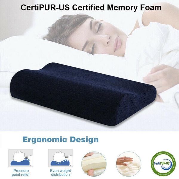 

pillow slow rebound memory cotton bow single bed neck health protect cervical spine