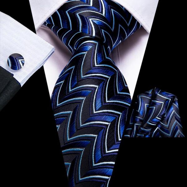 

bow ties hi-tie black navy blue novelty silk wedding tie for men handky cufflink fashion design nicktie business party dropship, Black;gray