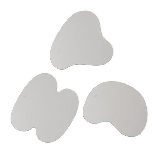 

mats & pads 3pcs acrylic coasters anti-wear gaskets cup deskdecors coffee