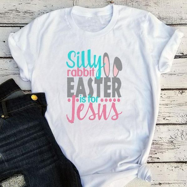 

easter is for jesus shirt vintage summer woman tshirts girls tee 2021 religious plus women's t-shirt, White