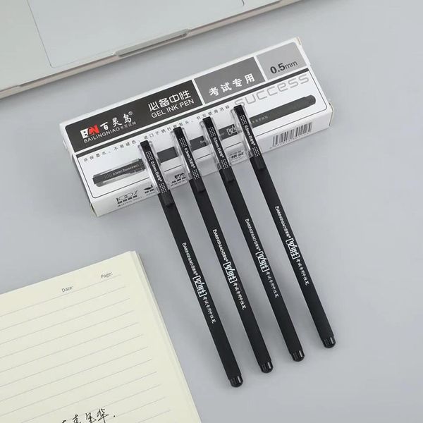 

neutral frosted pen quick drying continuous ink black 0.5mm smooth student office signature with tt, Blue;orange