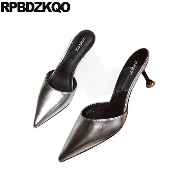 

dress shoes stiletto mary jane transparent pumps pvc medium heels high brand women ladies yellow patent leather clear pointed toe thin, Black