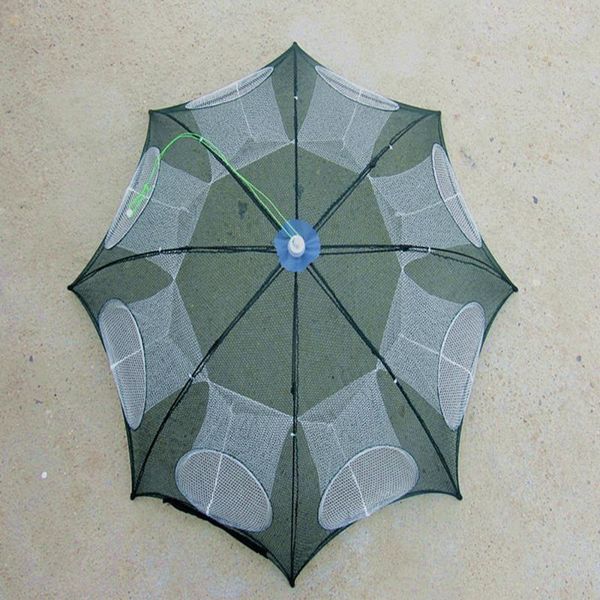

fishing accessories strengthened automatic folde net trap shrimp fish minnow crab