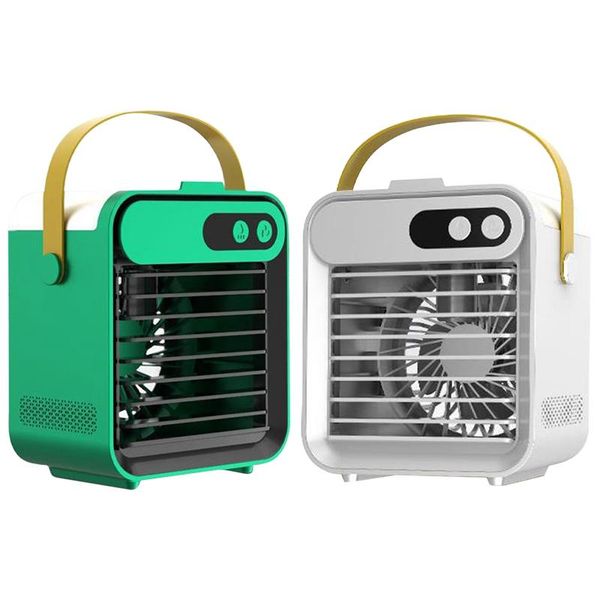 

electric fans portable air cooler, mini handle evaporative personal rechargeable conditioner, 3 speed,for room, home,office