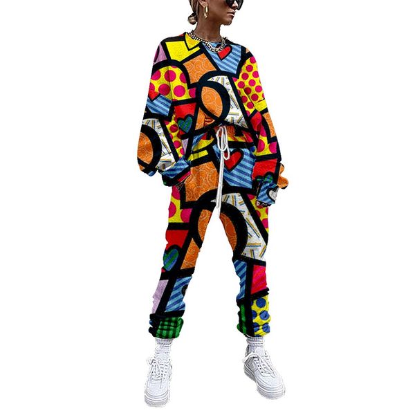 

european and ladies chinese style casual suit autumn and winter clothing 3d digital printing, White