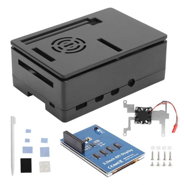 

for raspberry pi stand fan lcd touch screen set shell kit 4b office webcams
