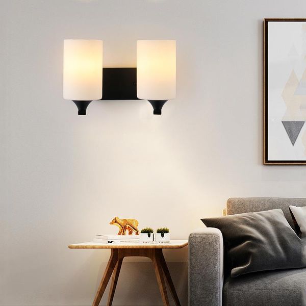 

wall lamp wrought iron glass nordic retro homestay bar restaurant bedside mini creative coffee shop bedroom