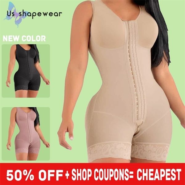 

women's 3-breast belt bra shaper slimming products push up lace shorts bodyshaper waist trainer corset belly tightening faja 211220, Black;white