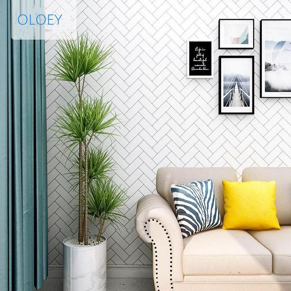 

wallpapers 10/5m thick wallpaper geometric 3d self-adhesive wall home stickers papel de pared furniture renovation sticker