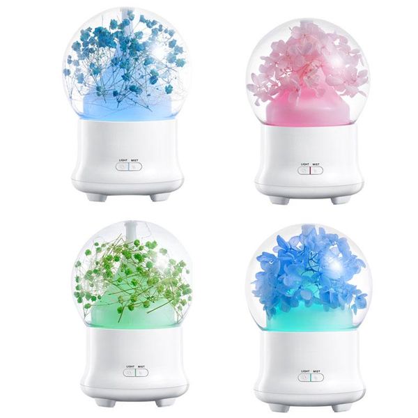 

cool mist 7 colorful lamp aroma diffuser gypsophila ultrasonic humidifier personal gift humidifiers