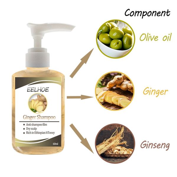 

ginger anti peeling oil control soft silky moisturizing hair root shampoo