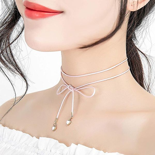 

pendant necklaces short sweater chain necklace choker set accessories, Silver