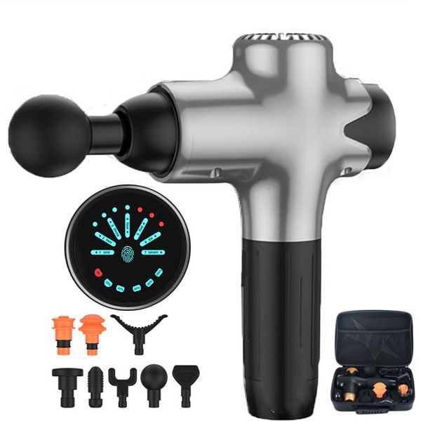 

muscle massage gun deep tissue strong power fascia massager relief whole body soreness with 8 heads &7 powerful gers