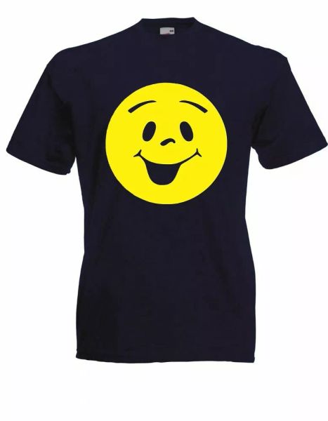 

mens t-shirt smiley until 5xl, White;black