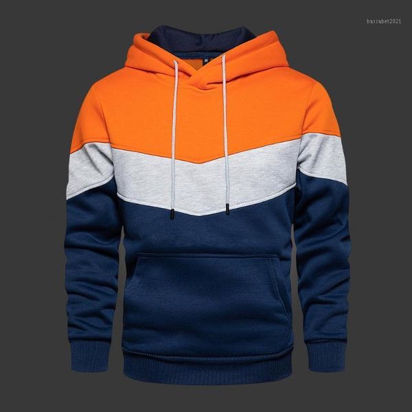 

men's hoodies & sweatshirts long-sleeved hooded sweatshirt, casual, fashionable patchwork sportswear, autumn and spring series, Black