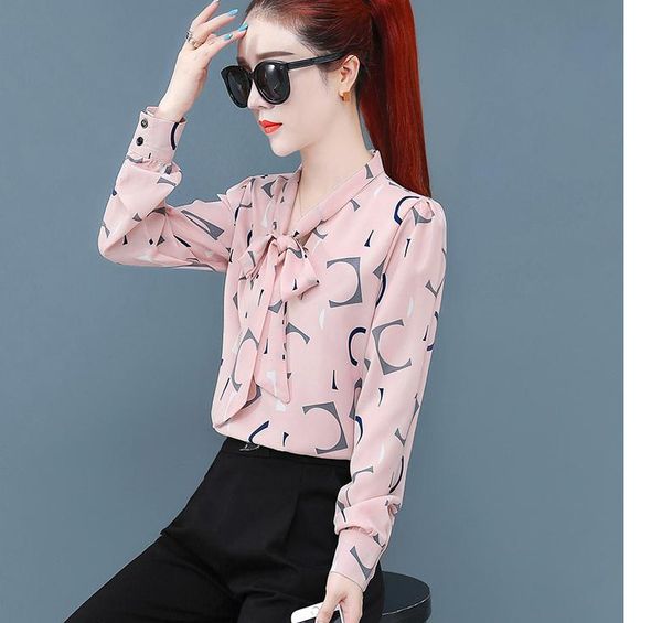 

2021 spring and autumn fashion long sleeve women's shirt@40, White