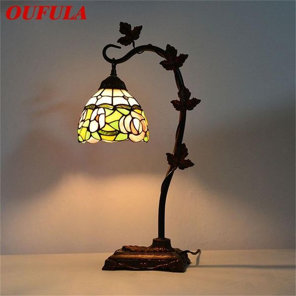 

table lamps oufula tiffany lamp contemporary retro creative decoration led light for home