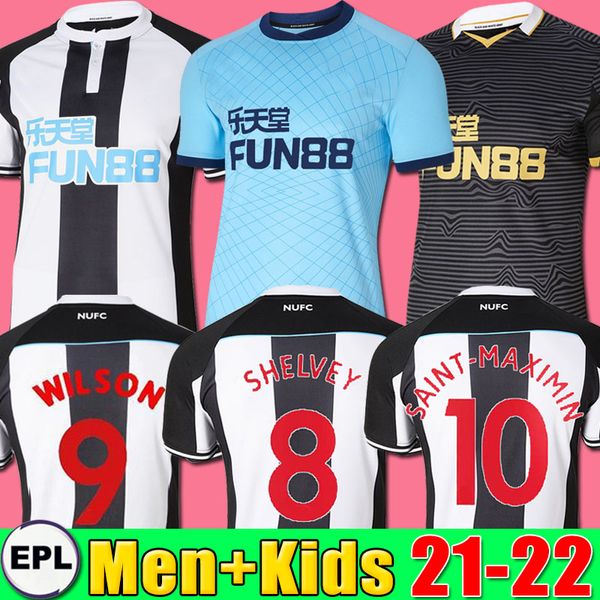 

newcastl e united soccer jersey nufc 21 22 new castle wilson shelvey almiron 2021 2022 joelinton football shirt gayle maximin willock footba, Black;yellow